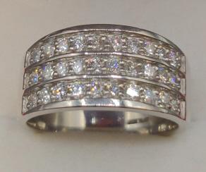 Platinum Diamond Multi Row Ring (1 of 4)