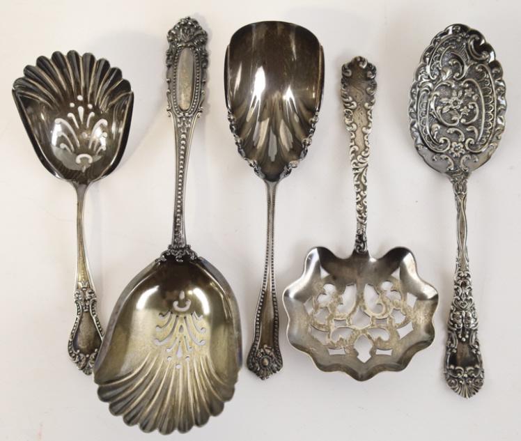 (5) Sterling Silver Bon Bon Spoons & Shovels (1 of 6)