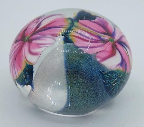 Lotton Signed Dua Flora Paperweight (1 of 5)