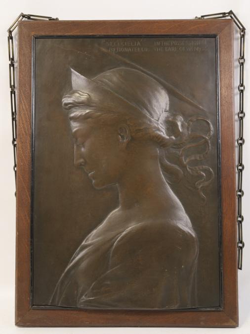 St. Cecielia After Donatello Framed Bronze Plaque (1 of 8)