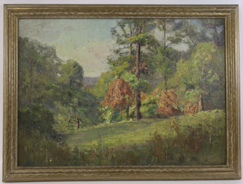 T.C. Steele Brown County Landscape Oil On Canvas (1 of 13)