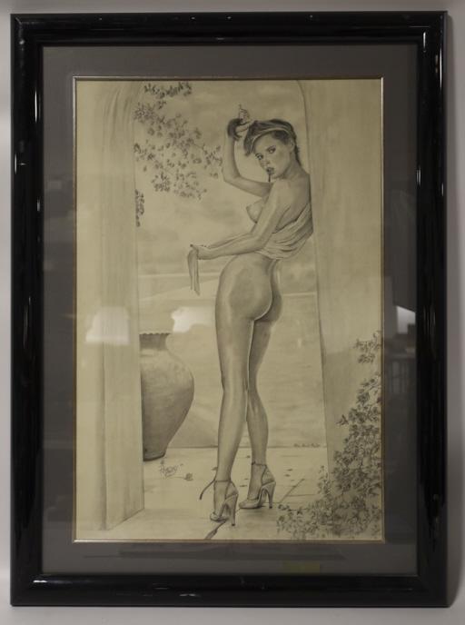 Peter Paul DeLeo "Peachy" Pencil Drawing On Paper (1 of 12)