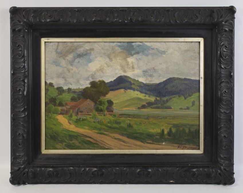 Frank Peyraud "The Old Homestead" Oil On Canvas (1 of 11)