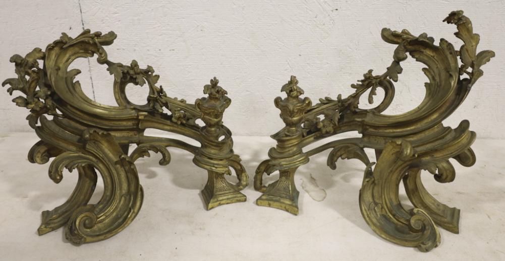 Antique French Bronze Andirons (1 of 8)