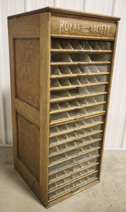 Antique Royal Society 15-Drawer Spool Cabinet (1 of 10)
