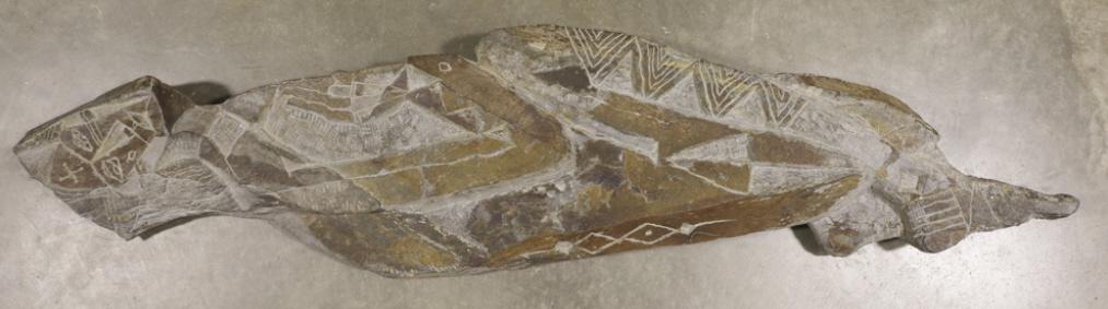 Large Primative Carved Figural Stone Slab (1 of 14)