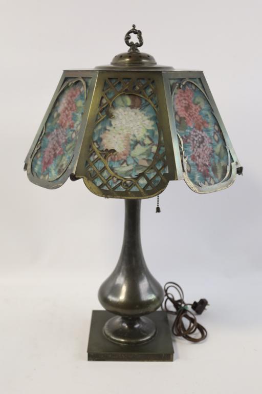 Antique Pairpoint Eight Panel Lamp (1 of 9)