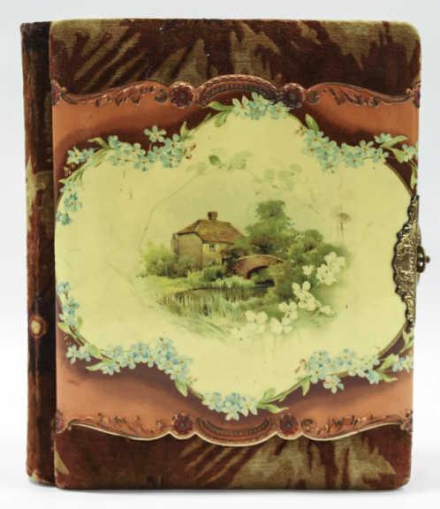 Antique Photo Album & 24 Photos of Children W Toys (1 of 20)