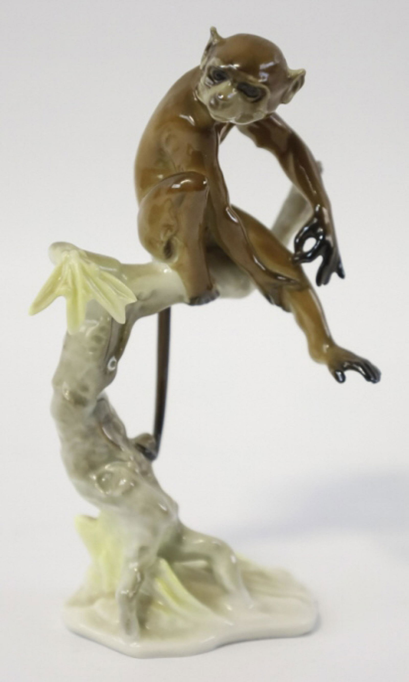 Hutschenreuther Monkey In Tree Porcelain Figurine (1 of 10)