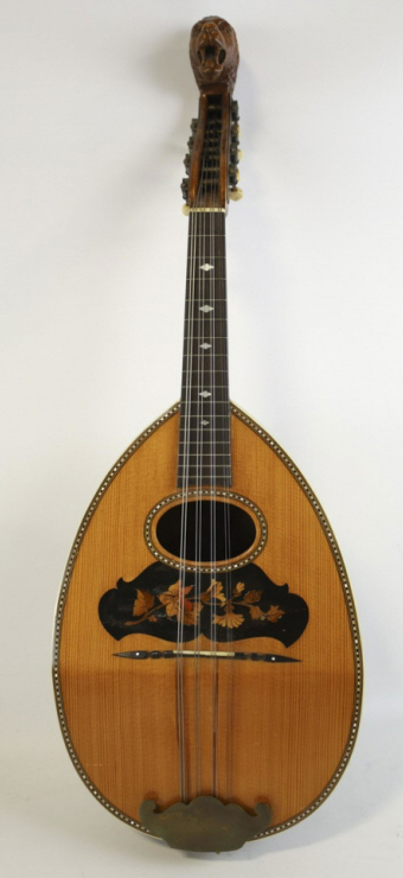 Early 1900s Mandolin With Carved Lion Neck (1 of 12)