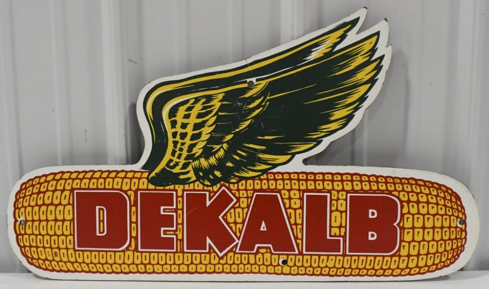 Vintage Dekalb Seed Corn Die-Cut Adv Sign (1 of 5)