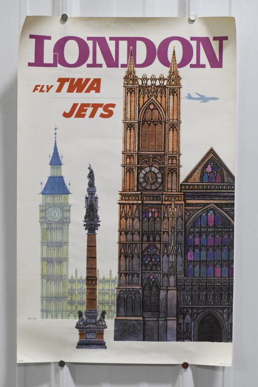 Vintage TWA Airline London David Klein Poster (1 of 12)