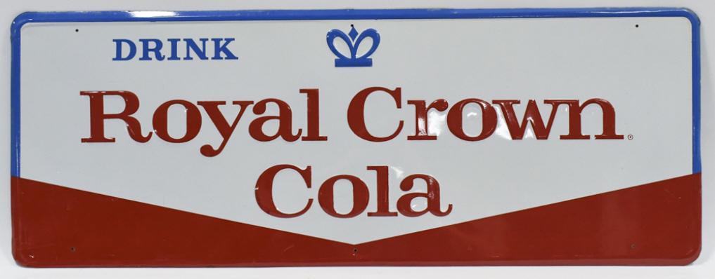 Vintage SST Royal Crown Cola Embossed Adv Sign (1 of 8)