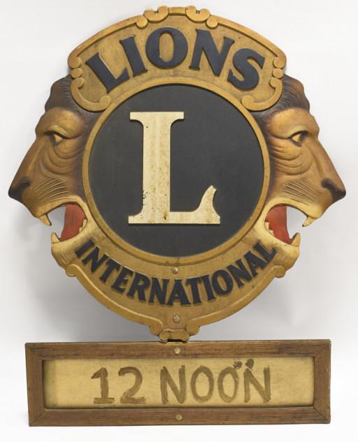 Lions International Club Sign