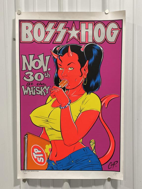 COOP Silk Boss Hog LE Signed Concert Poster (1 of 7)