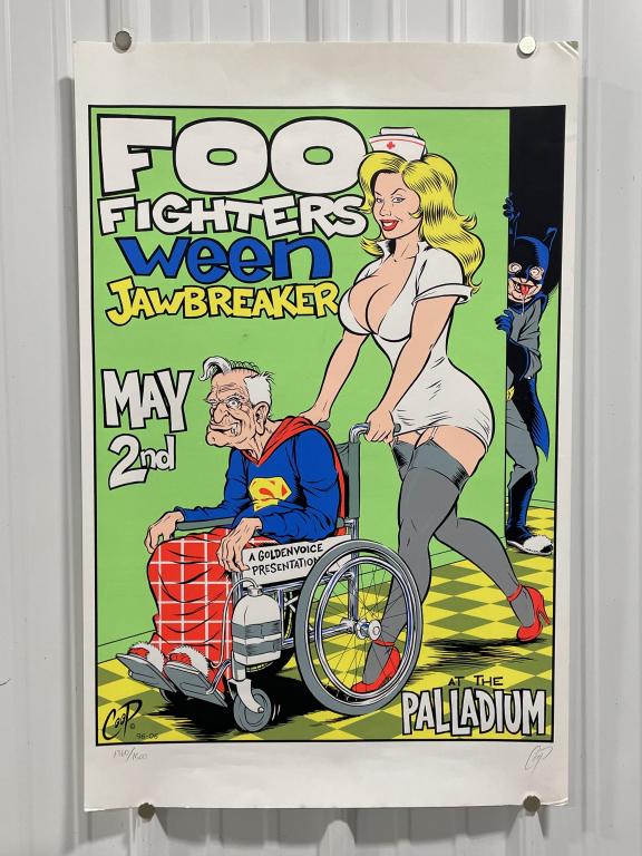 COOP Silk Screen Foo Fighters LE Concert Poster (1 of 6)