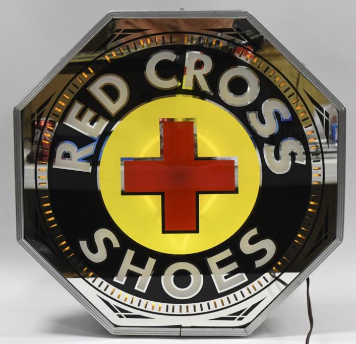 Red Cross Shoes ROG Neon Spinner Adv Sign By NPI (1 of 12)