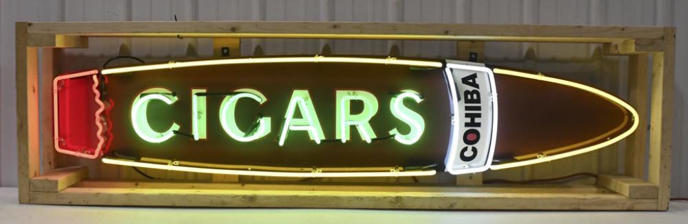 6ft COHIBA Cigars 4-Color Neon Advertising Sign (1 of 7)