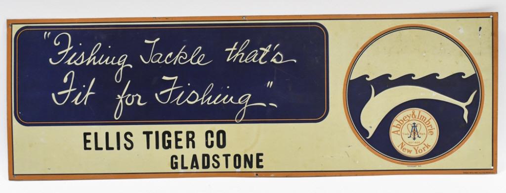 Early SST Abbey & Imbrie Fishing Tackle Adv Sign (1 of 10)