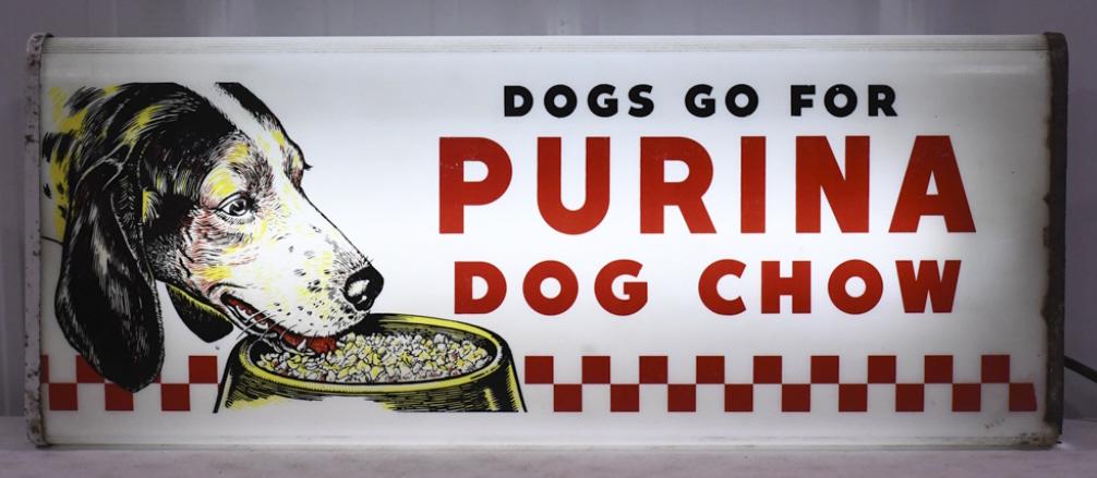 Vintage Purina Dog Chow Lighted Adv Sign By NPI (1 of 12)