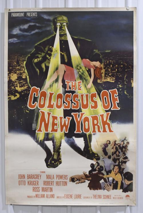 5ft Vtg Colossus Of New York Horror Movie Poster (1 of 13)