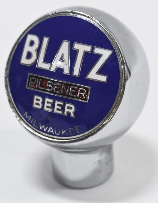 Vintage Blatz Beer Fox Tap Handle Ball Knob (1 of 9)