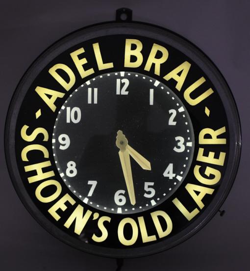 Vintage Adel Brau Schoens Old Lager Glo-Dial Clock (1 of 10)