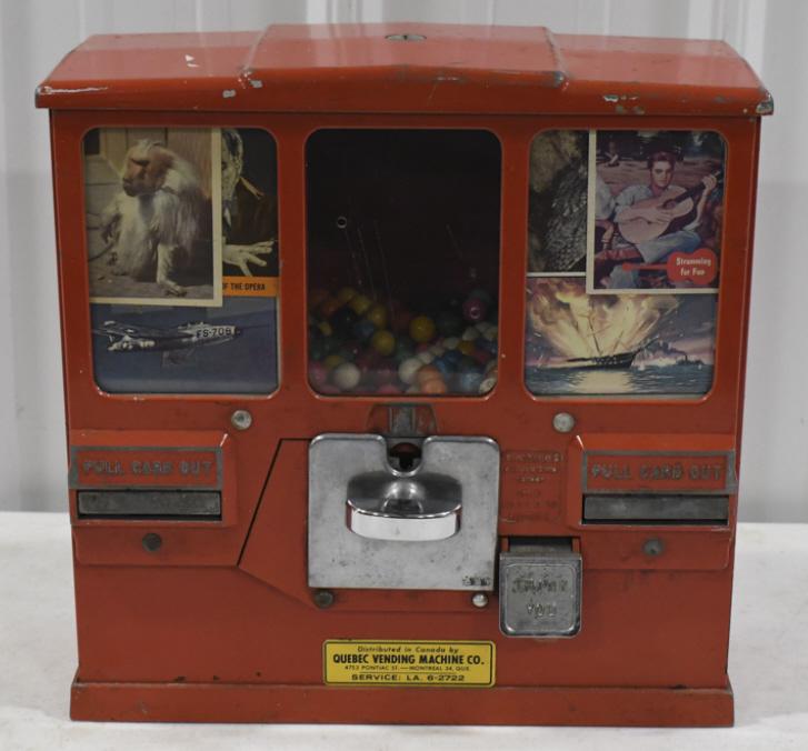 Vintage Premiere Card & Gum Coin Op Vendor (1 of 10)