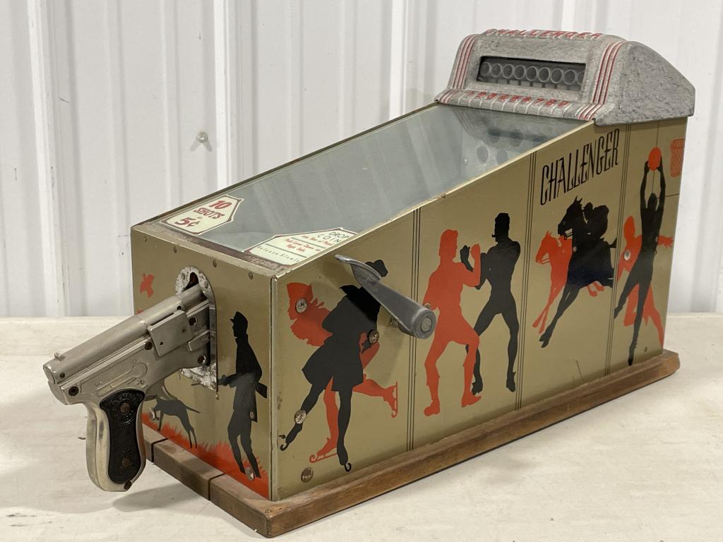 Vintage 5 cent Challenger Coin Op Shooting Gallery (1 of 9)