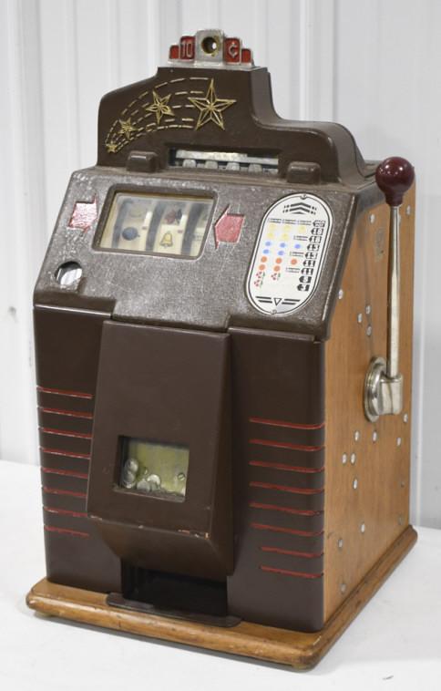Vintage Jennings 10 Cent 4-Star Slot Machine (1 of 13)