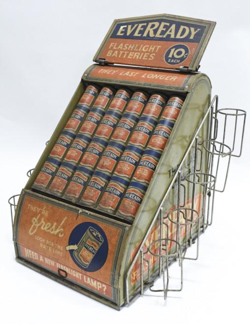 Early Eveready Flashlight Batteries Adv Display (1 of 7)