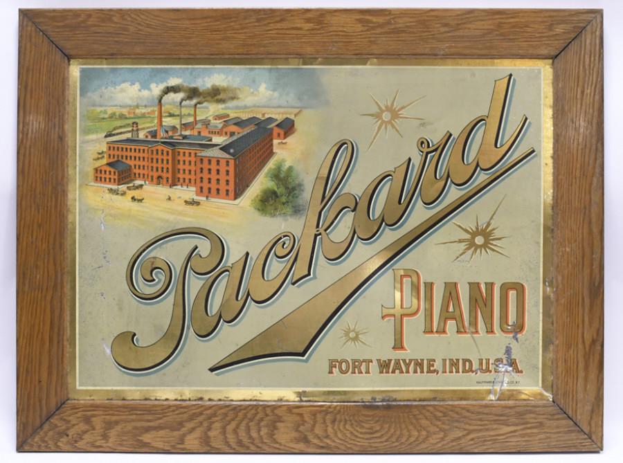 Early SST Packard Piano Fort Wayne IN Adv Sign (1 of 9)