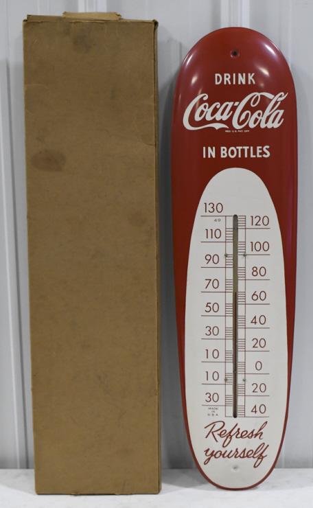 NOS Vintage SST Coca-Cola Cigar Thermometer w Box (1 of 9)