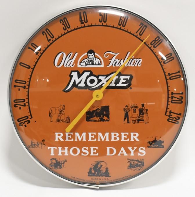 Vtg Moxie Old Fashion Soda Jumbo Dial Thermometer (1 of 7)