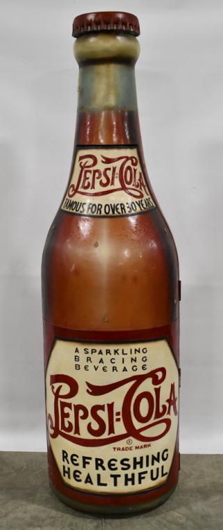 Over 6FT Wooden Pepsi-Cola Bottle Cabinet (1 of 10)