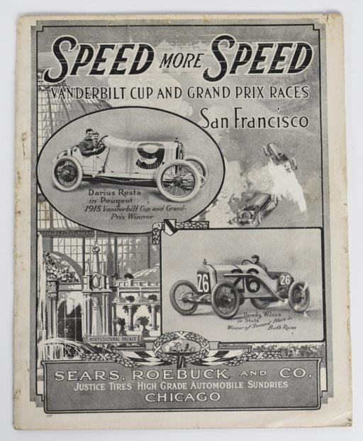Original 1915 Sears Roebuck  Auto Racing Catalog (1 of 19)