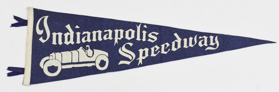 1920s-30s Indianapolis Speedway 500 Felt Pennant (1 of 9)