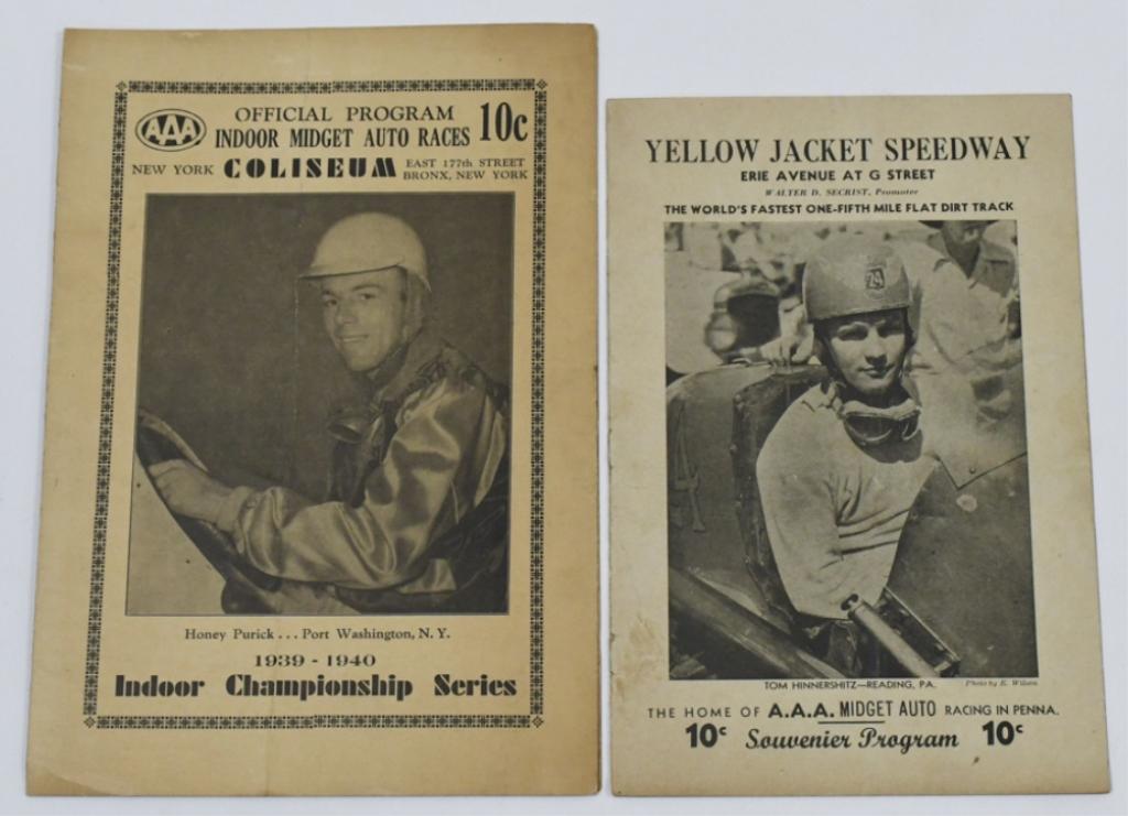 (2) Early 1940s Midget Auto Race Souvenir Programs (1 of 9)