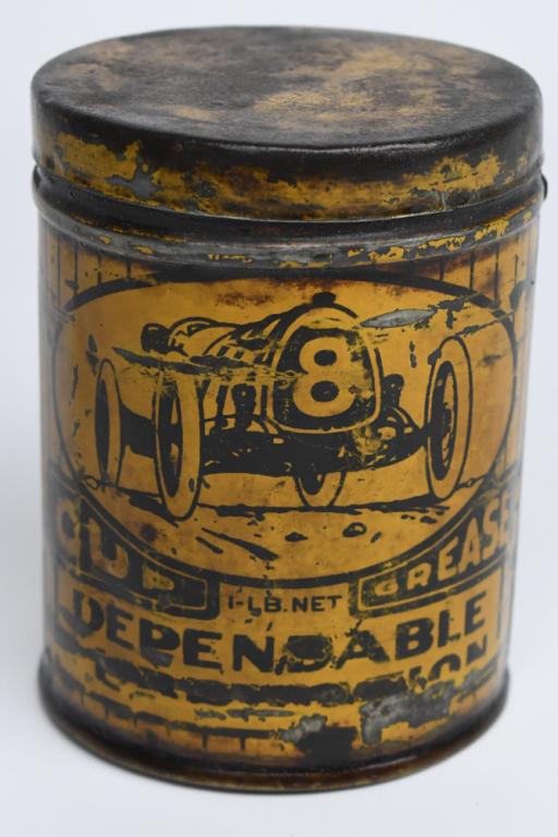 Early Gold Star Grease 1lb Can w/ Racer Graphics (1 of 6)