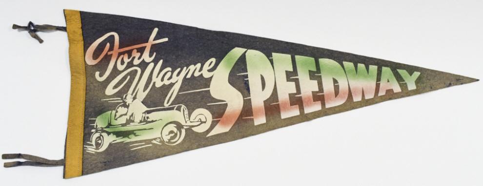 Vintage Fort Wayne Speedway Midget Racing Pennant (1 of 6)