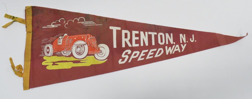 Early Trenton N.J. Speedway Felt Racing Pennant (1 of 7)