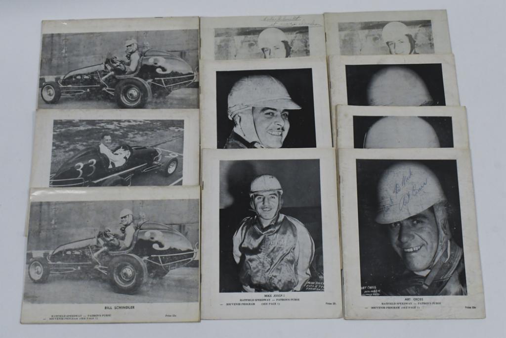 (10) Vtg 1940s Hatfield Speedway Souvenir Programs (1 of 14)