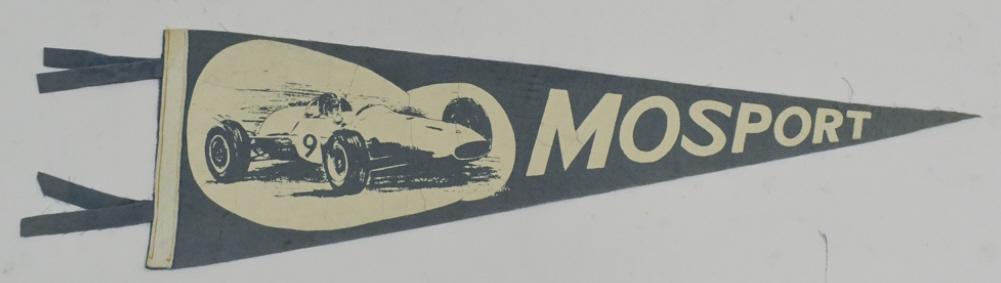 1960s Mosport Speedway Indy Car Racing Pennant (1 of 6)