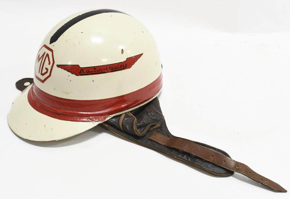 Early Austin Healey / MG Cromwell Racing Helmet (1 of 12)