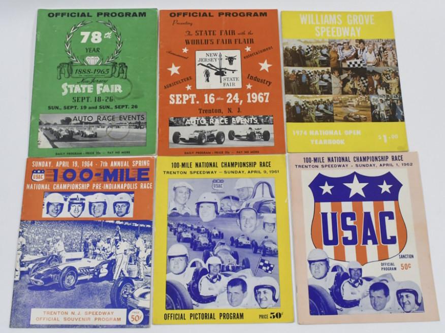 (6) 1960s-70s Auto Race Souvenir Programs (1 of 10)