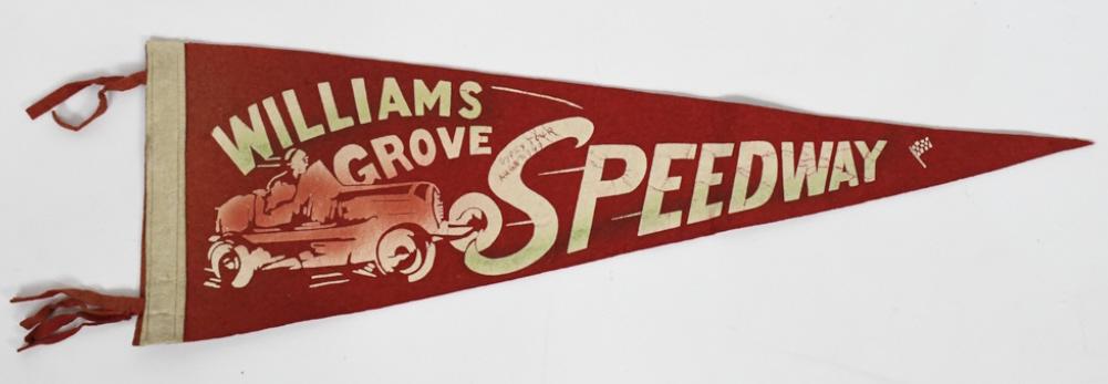 1940s Williams Grove Speedway Felt Racing Pennant (1 of 7)