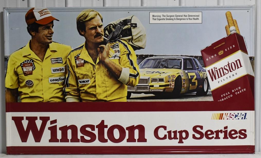59" 1982 SST Winston Cup Series Embossed Adv Sign (1 of 7)