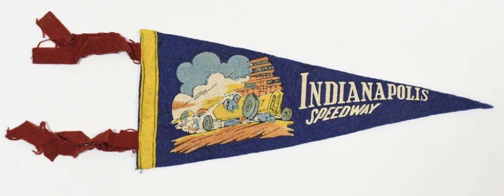 1920s-30s Indianapolis Speedway Racing Pennant (1 of 5)