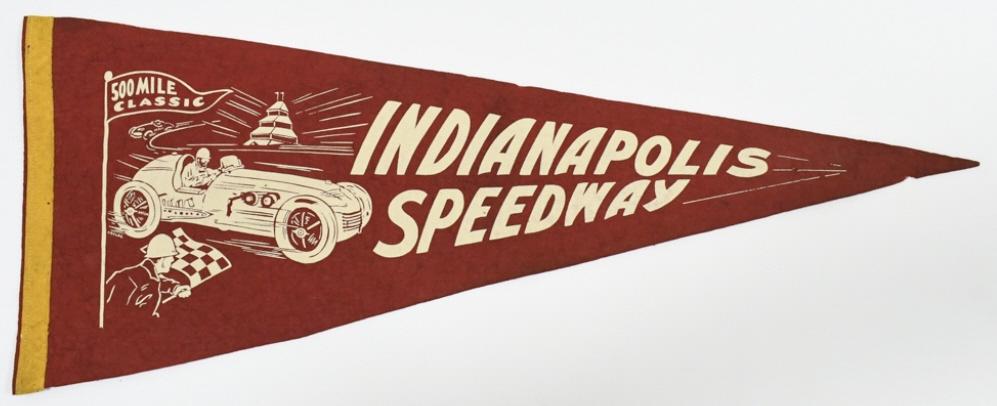Vintage Indianapolis Speedway Racing Pennant (1 of 6)