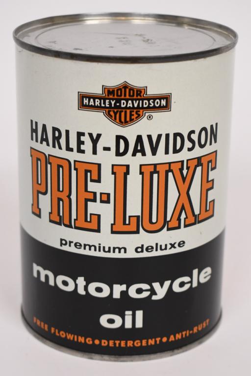 Vintage NOS Harley-Davidson Pre-Luxe Quart Oil Can (1 of 8)